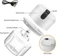 250 Ml Mini Usb Rechargeable Kitchen Electric Food Processor Chopper